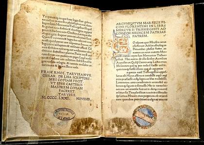 Corpus Hermeticum: by Marsilio Ficino, late fifteenth century